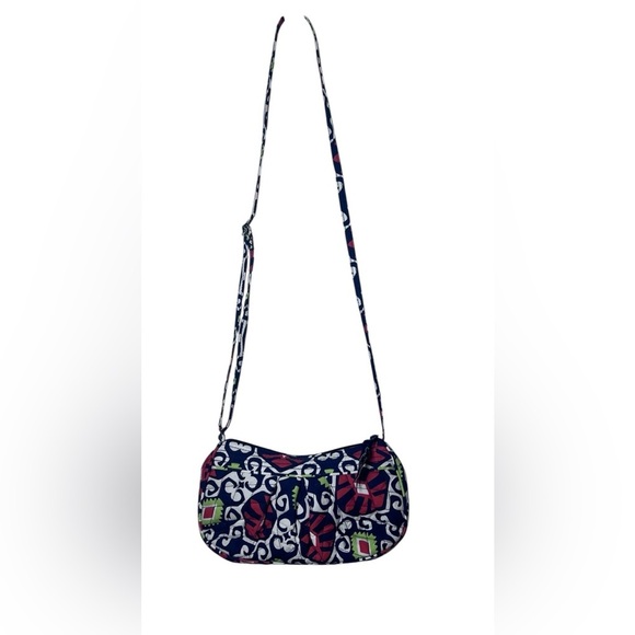 Vera Bradley Vibrant Sun Valley Small Crossbody Purse Handbag zip closure - Picture 3 of 8